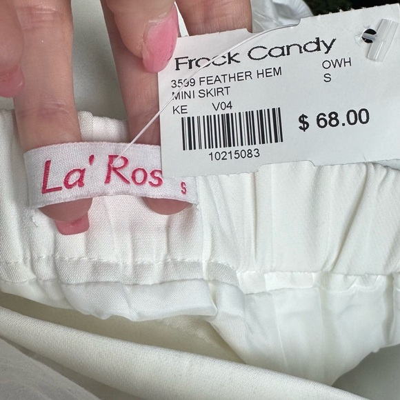 Elegant White Feather Trim Bridal Bachelorette, Christmas or Holiday Mini Skirt - Picture 3 of 7